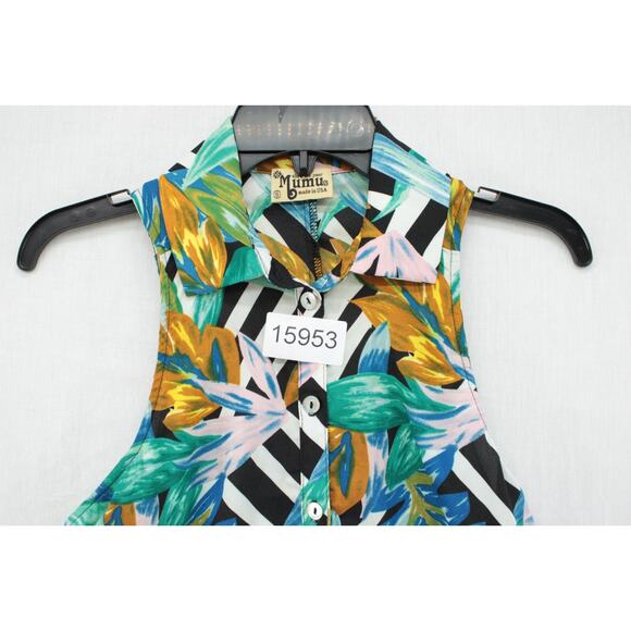 Show Me Your Mumu Mini Dress Women's Small Hawiian Beachy Colorful Tropical - Picture 7 of 7